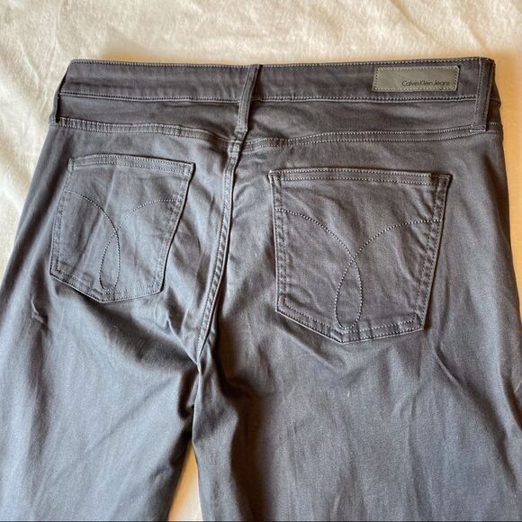 Calvin Klein Gray Ankle Skinny Pants Gray Size 14 - Picture 9 of 14